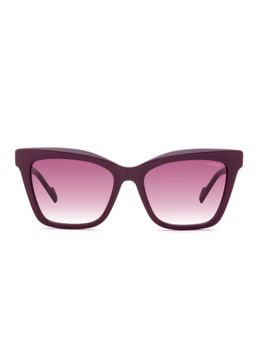 Guess - Women Full UV Protected Acetate Full Rim Square Purple Lens Sunglasses (53)