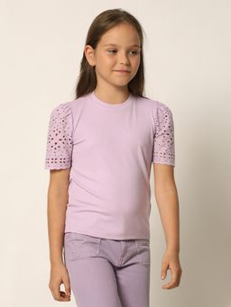 VERO MODA - Girls Textured Purple Top
