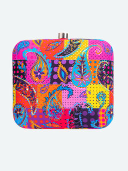 NR by Nidhi Rathi - Printed Multicolor Clutch