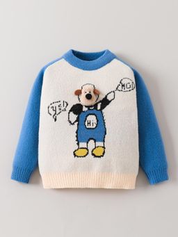 Hopscotch - Dog Applique Embroidered Sweater