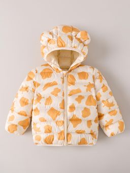 Hopscotch - Off White Quilted Puffer Jacket