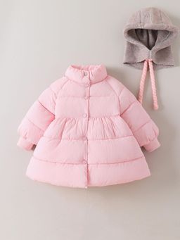 Hopscotch - High Neck Long Puffer Jacket and Hat