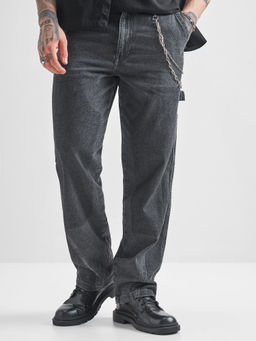 HIGHLANDER - Men Grey Mid Rise Straight Fit Jeans