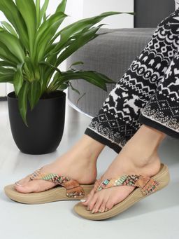 Carlton London - Multi Slip-On Women Flip flops