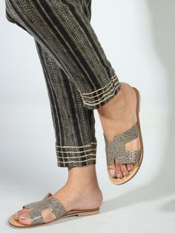 Carlton London - Grey Slip-On Party Women Flats
