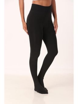 BRACHY - Women Winter Slim Fit Woollen Legging Russian Fur Inside Thermal Stocking Black