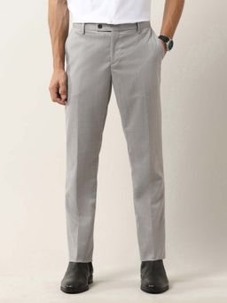 Arrow - Men Grey Checked Tailored Fit Trouser