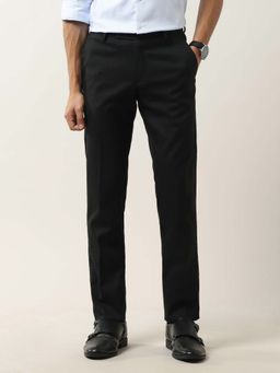 Arrow - Men Black Checked Tailored Fit Trouser