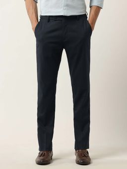 Arrow - Men Blue Checked Tailored Fit Trouser