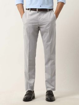 Arrow - Men Grey Mid Rise Twill Trouser
