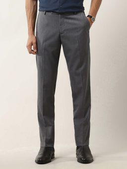 Arrow - Men Grey Heathered Tailored Fit Trouser