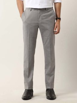 Arrow - Men Grey Heathered Tailored Fit Trouser