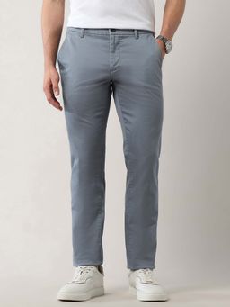 Arrow Sports - Men Blue All Over Printed Satin Trouser