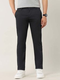 Arrow Sports - Men Black Checked Satin Trouser
