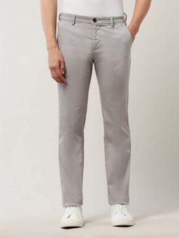 Arrow Sports - Men Grey Textured Satin Trouser