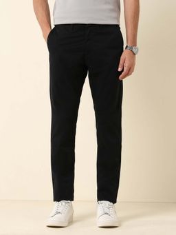 U.S. POLO ASSN. - Men Black Austin Slim Fit Satin Trouser