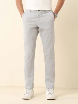 U.S. POLO ASSN. - Men Grey Austin Slim Fit Satin Trouser