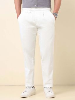 U.S. POLO ASSN. - Men White Riley Straight Fit Pacho Trouser