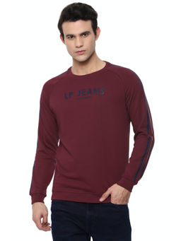 Louis Philippe - Maroon Sweatshirt