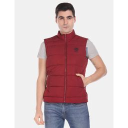 U.S. POLO ASSN. - Men Red Sleeveless Quilted Gilet Jacket