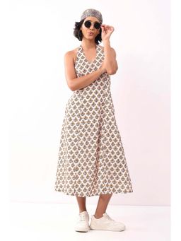 Biba - Nxt Ivory Cotton Printed A Line Dress