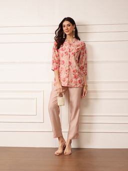 HOUSE OF S - Blush Pink Floral Co-Ord (Set of 2)