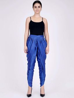 First Resort by Ramola Bachchan - Navy Blue Tulip Pants