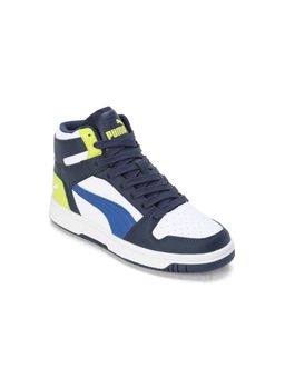 Puma - Rebound Layup Jr Blue Basketball Shoes