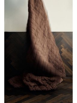 H&M - Brown Quilted cotton bedspread