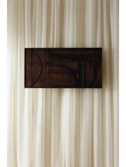 H&M - Brown Wooden graphic wall art