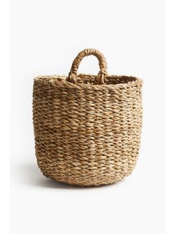 H&M - Beige Small seagrass wall storage basket