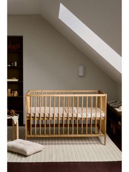 H&M - Beige Waffled cot duvet cover set