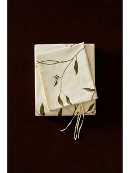 H&M - Beige Cotton single duvet cover set