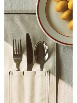 H&M - Black 4-pack pocket-detail place mats