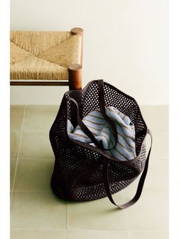 H&M - Brown Net beach bag