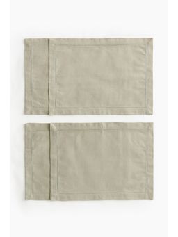 H&M - Green 4-pack cotton place mats