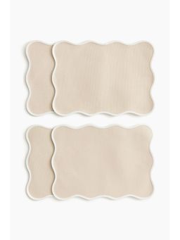 H&M - Beige 4-pack water-repellent place mats