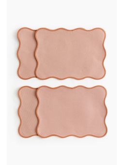 H&M - Pink 4-pack water-repellent place mats