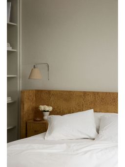 H&M - White Embroidery-detail single duvet cover set