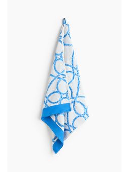 H&M - Blue Jacquard-weave beach towel
