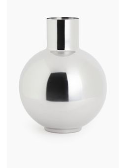 H&M - Silver Large stainless steel vase