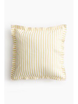 H&M - White Linen-blend cushion cover