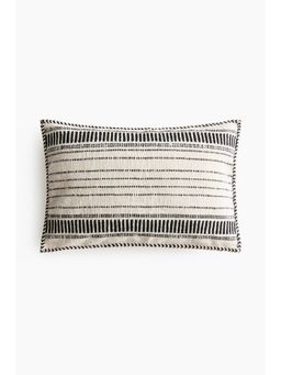 H&M - Beige Patterned cotton cushion cover