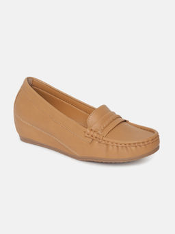 Marc Loire - Women Beige Solid Casual Loafers