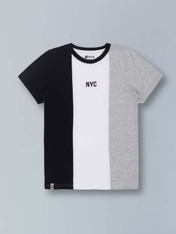 3PIN - Boys Multi-Color Crew Neck Half Sleeves T-Shirt