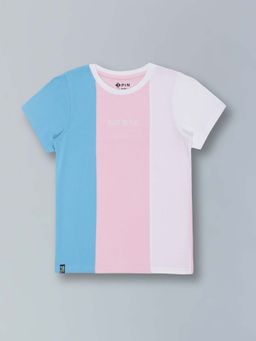 3PIN - Boys Multi-Color Crew Neck Half Sleeves T-Shirt