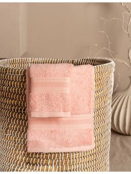 Ddecor Live Beautiful - Pink Ecofriendly 70% Bamboo with 650 GSM Hand Towel (M)
