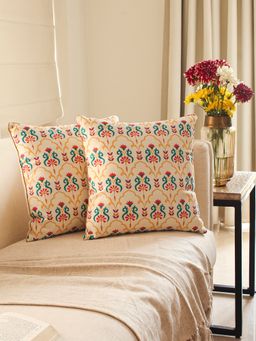 House This - Pushp Cushion Cover White 16 x 16 inch