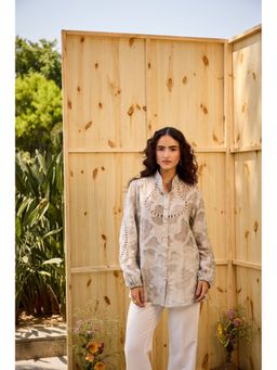 SHIAN - Grey Texture with Stud Shirt