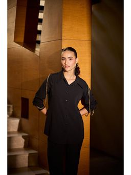SHIAN - Black Soft Chain Shirt